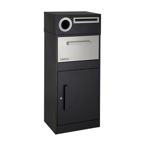 sandleford black stainless steel parcel box|parcel drop box bunnings.